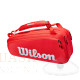 Wilson Super Tour 6 Pack Rood